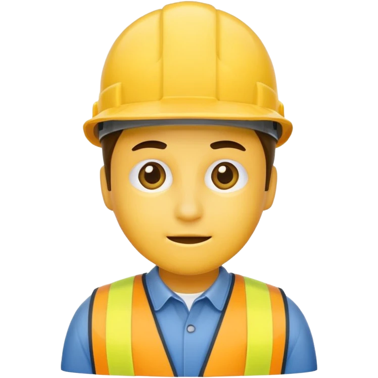 Worker hat emoji