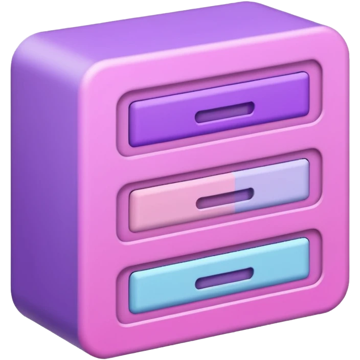 hardware and sofrware infrastructure emoji pink and purple pastel emoji