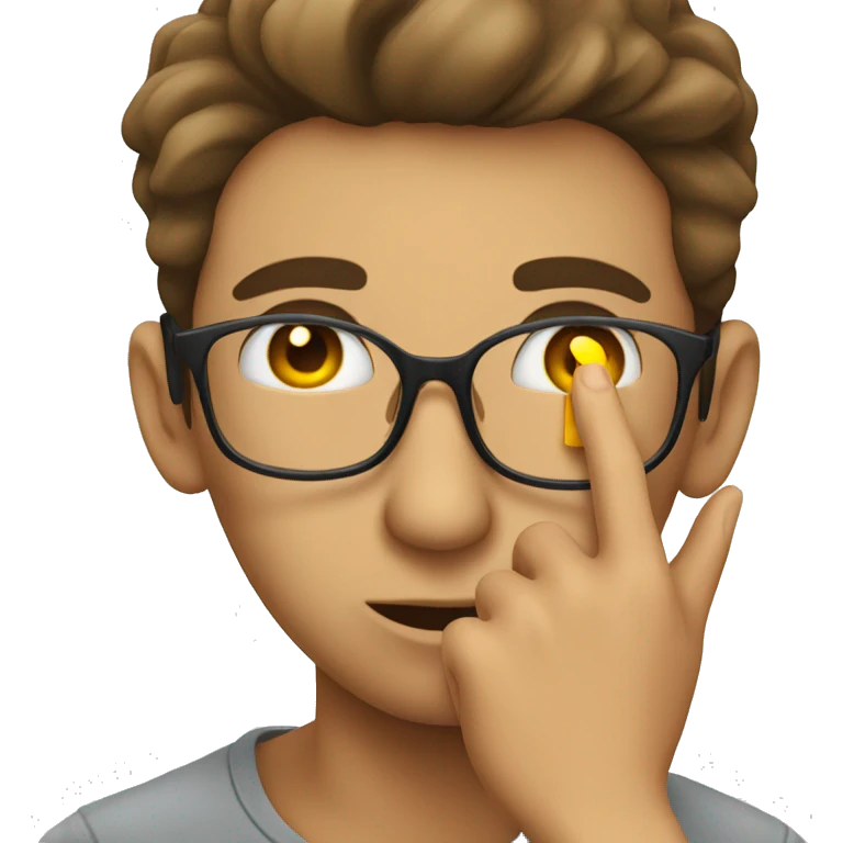 man telling a woman a secret emoji