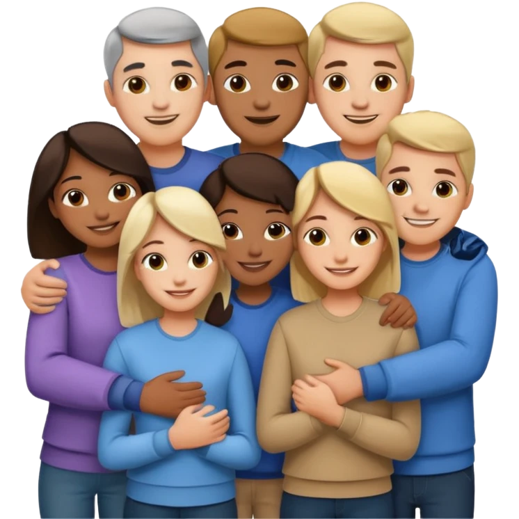 Home of rat, pig, cow, rabbit hugs emoji