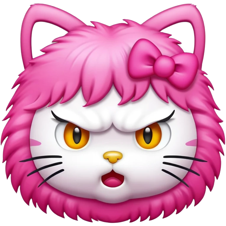 Angry hello kitty emoji  emoji