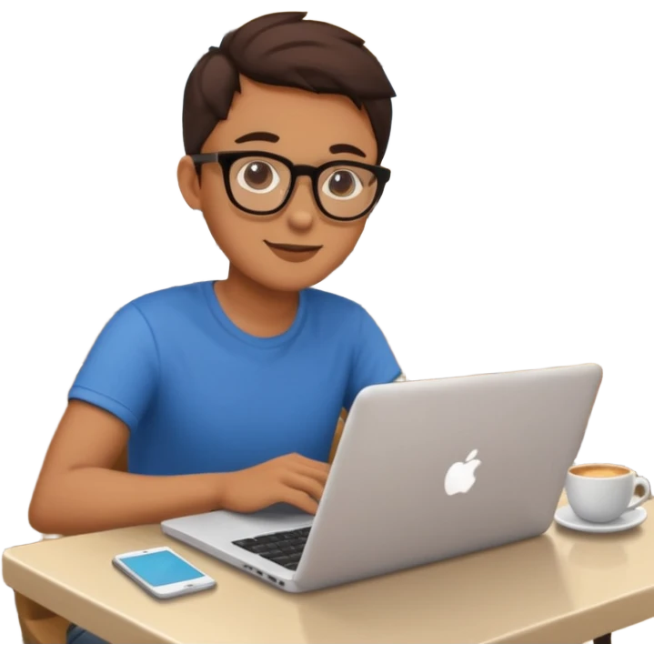 digital nomads laptop cafe emoji