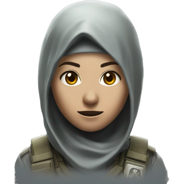 Female Ghost from Call of Duty emoji