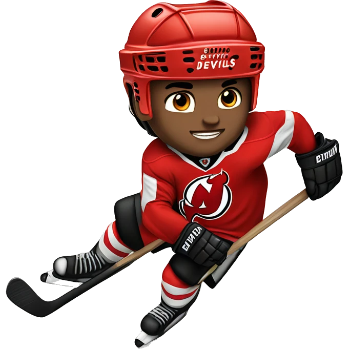 Hockey player New Jersey devils  emoji