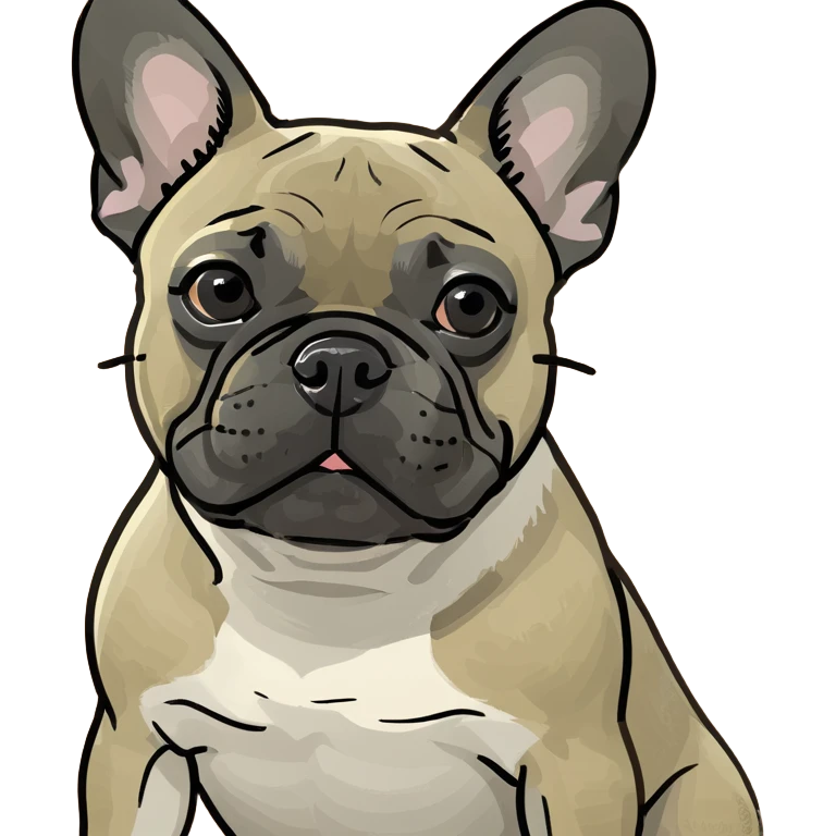 French bulldog  emoji