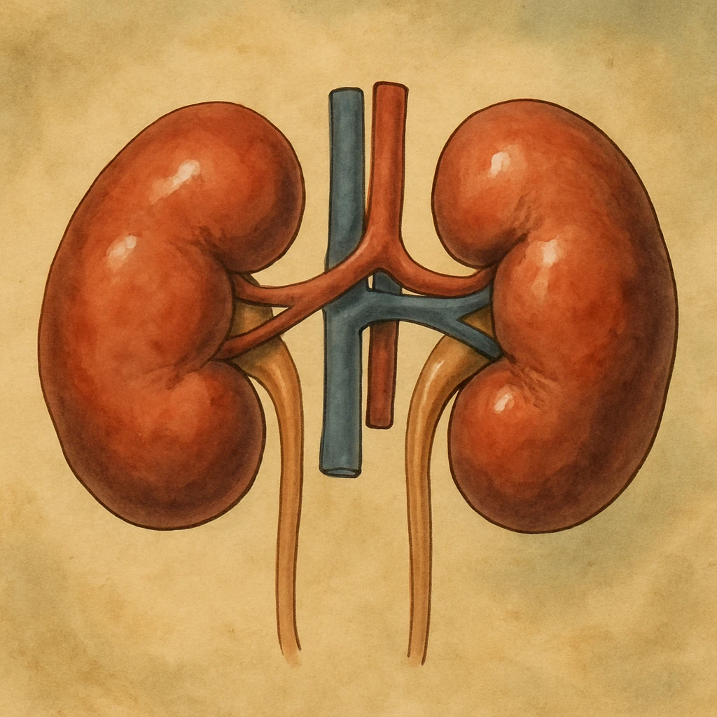 realistic kidneys, ghibli style with natural shading emoji