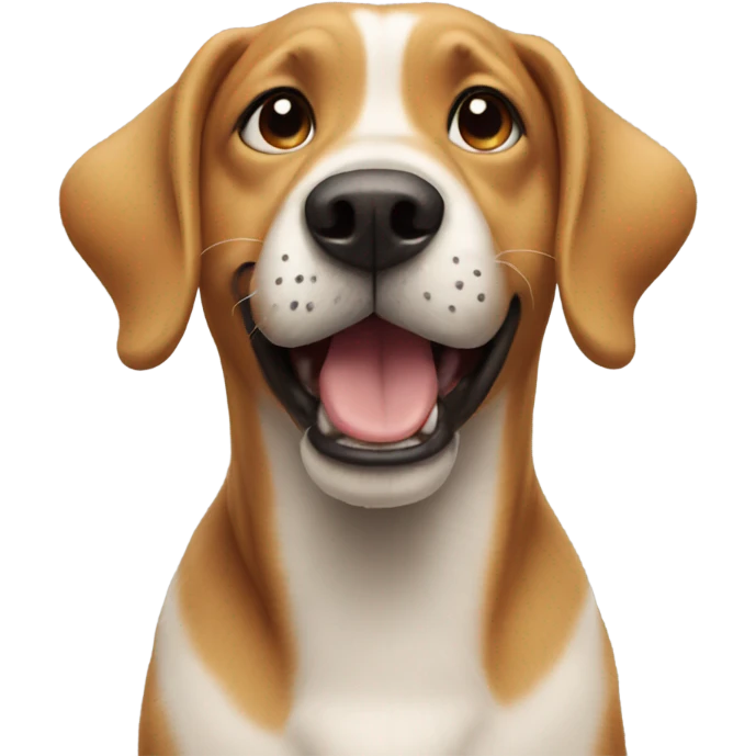 dog raving  emoji