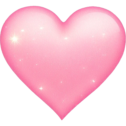 light pink heart emoji with sparkles emoji