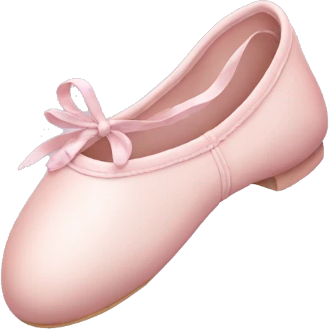 Pale pink ballet shoes emoji
