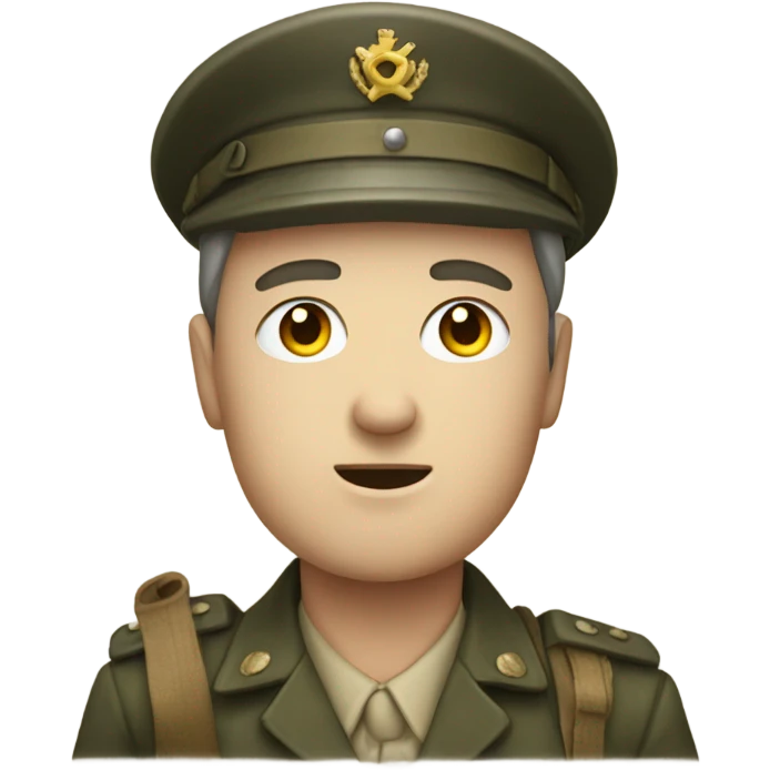 Person using iPhone 16 in world war 2 emoji