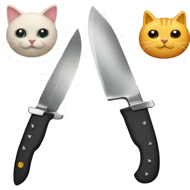 Knife And cat emoji