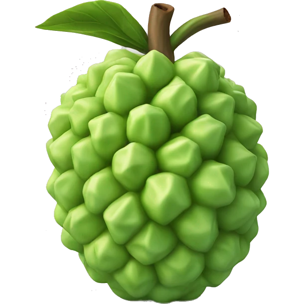 3D sugar apple  emoji