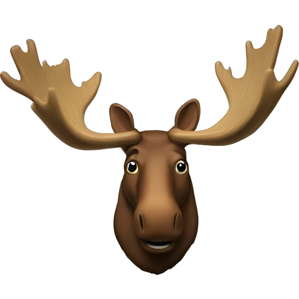 Moose head on wall emoji