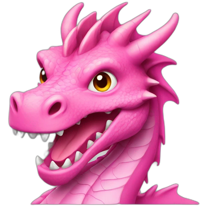 Pink dragon emoji