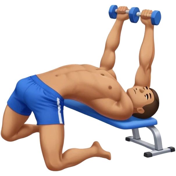 glute-bridges-exercise guy with blue shorts  emoji