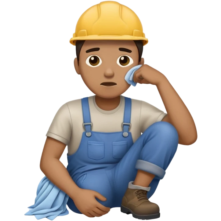 labour worker passed out emoji