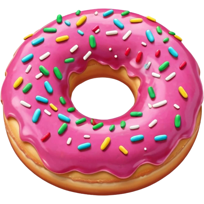Pink donut  emoji