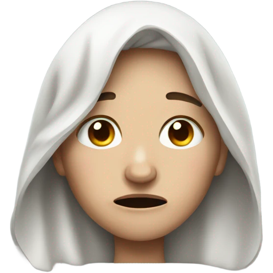 crying homeless white woman emoji
