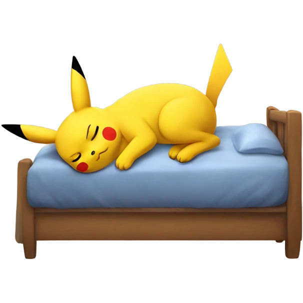 Pikachu sleeping  emoji