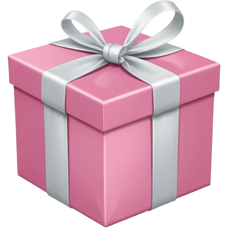 pretty pink gift box emoji