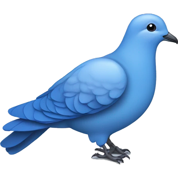 blue dove  emoji