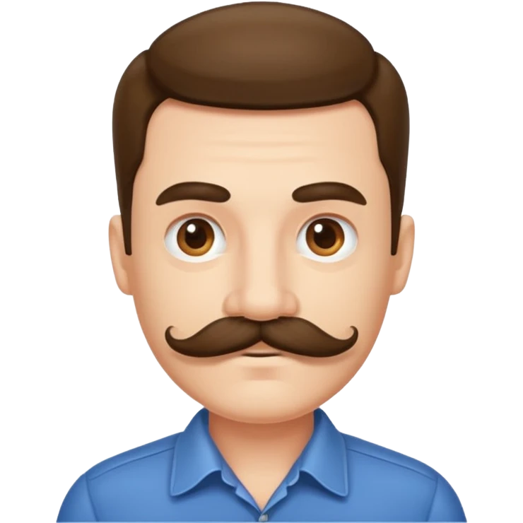 Man with mustache emoji