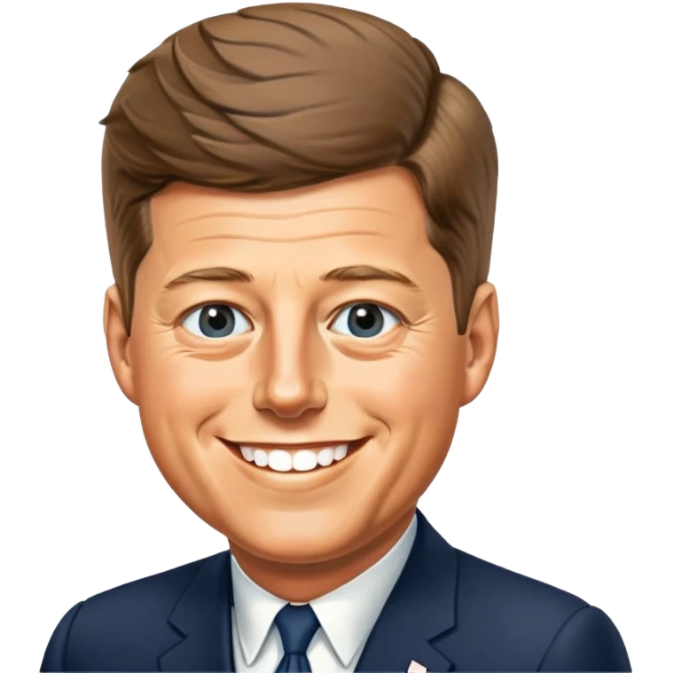 Portrait of John F. Kennedy emoji