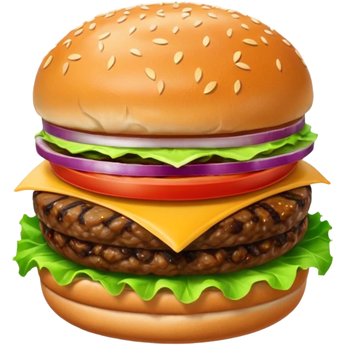 Burger in and out emoji