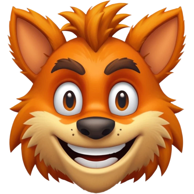 friendly crash bandicoot emoji