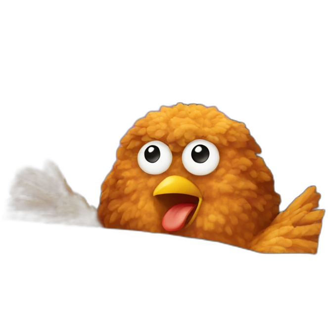 Fried chicken in a car emoji