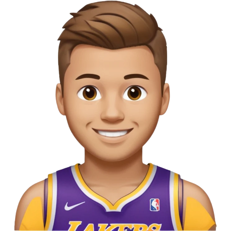 Luka Doncic LA Lakers shirt 77 emoji
