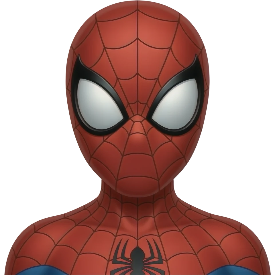 Spiderman emoji that says good morning emoji