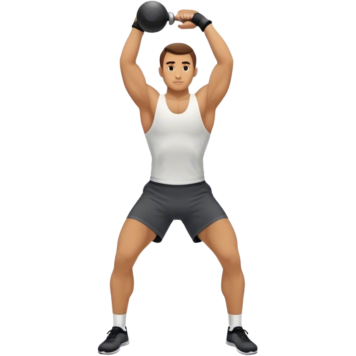 guy doing kettlebell swings emoji