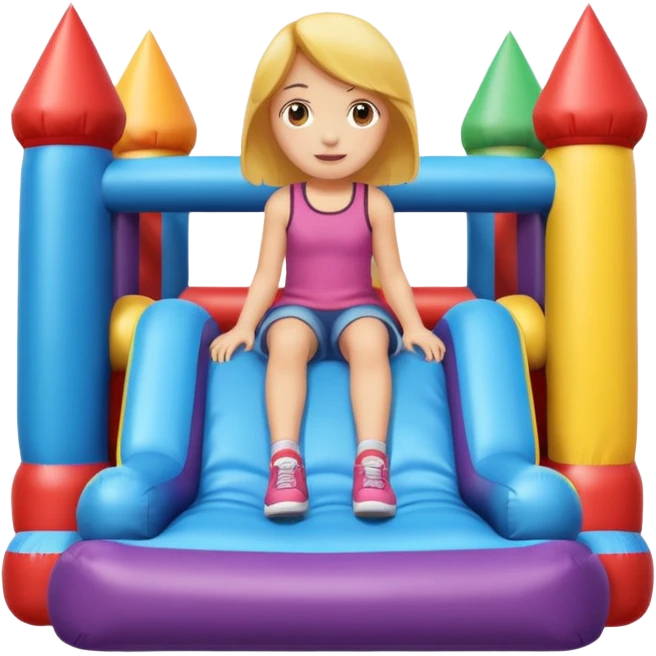 girl-sitting-in-bouncy-house emoji