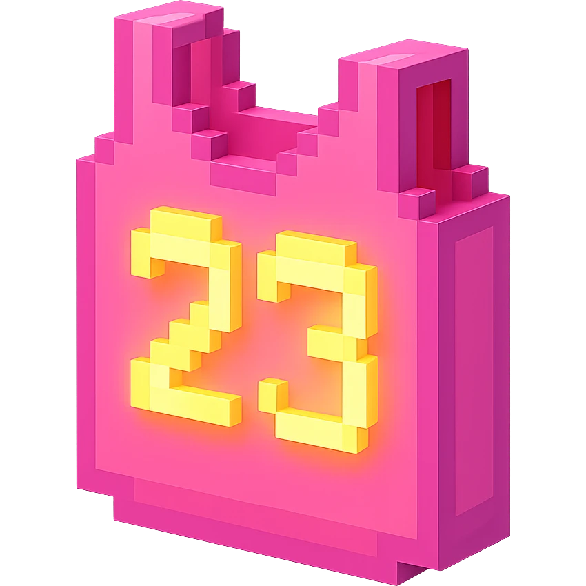 розовая баскетбольная майка со светящейся надписью "23", no background emoji