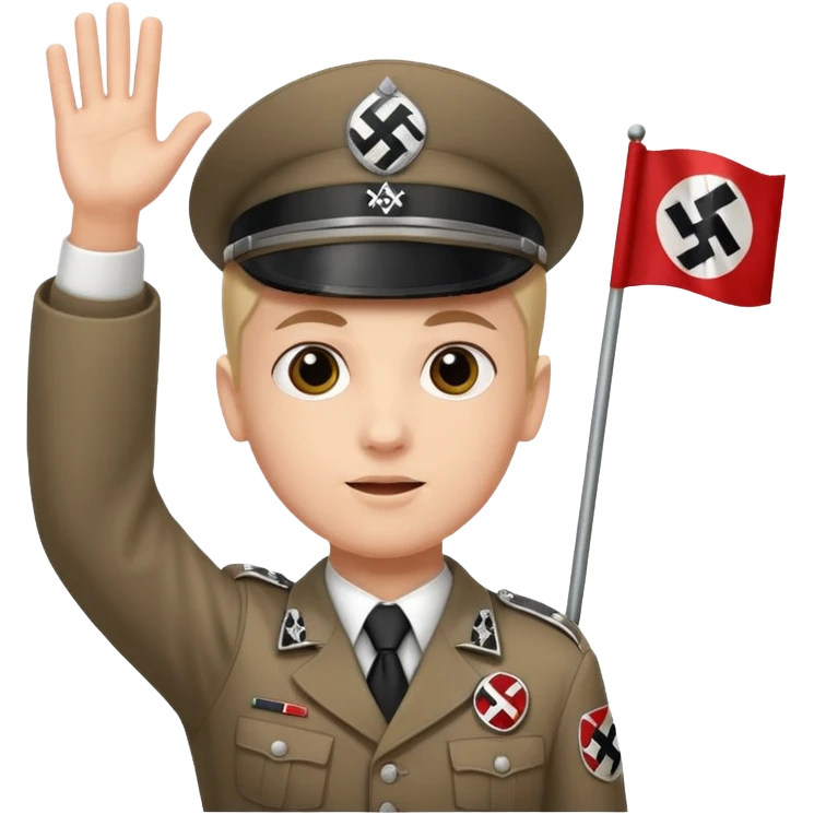 Creat emoji of nazi germany waving falg emoji