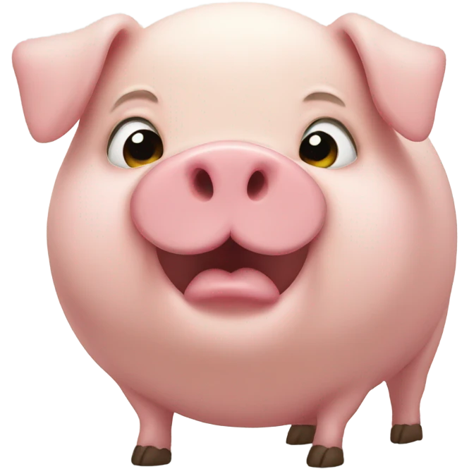 Fat pig emoji