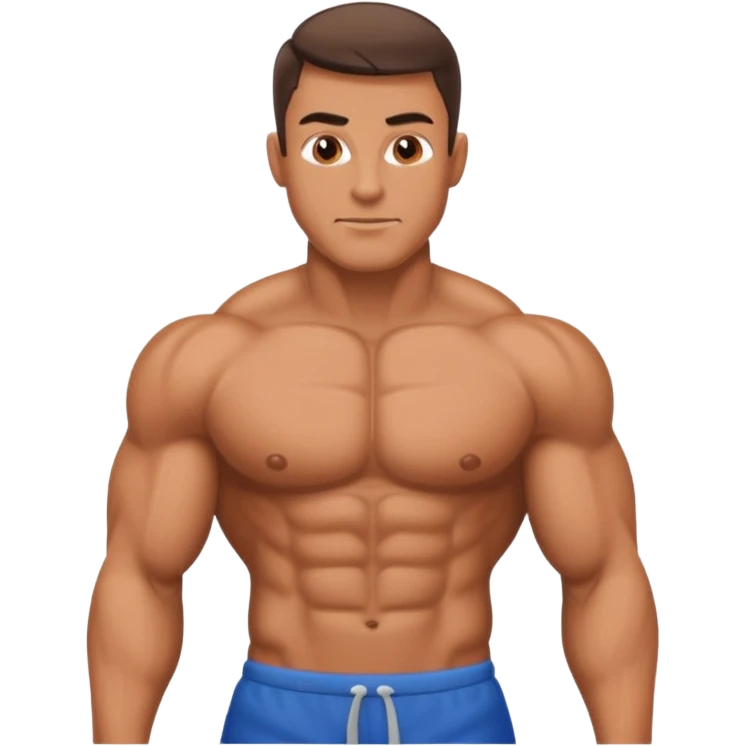 a muscle man emoji
