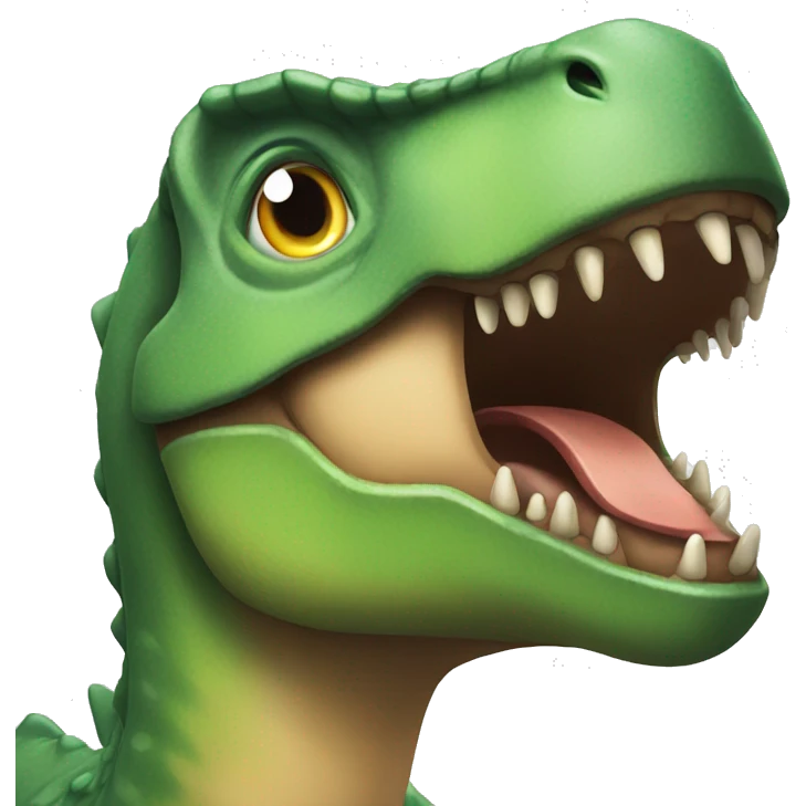 Dinosaur with yoru emoji