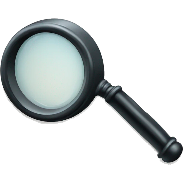 magnifying glass emoji