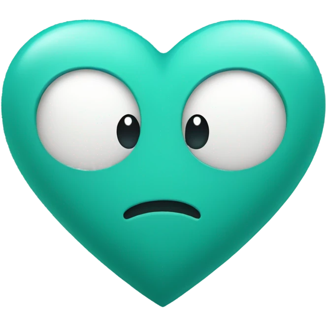 Teal heart emoji