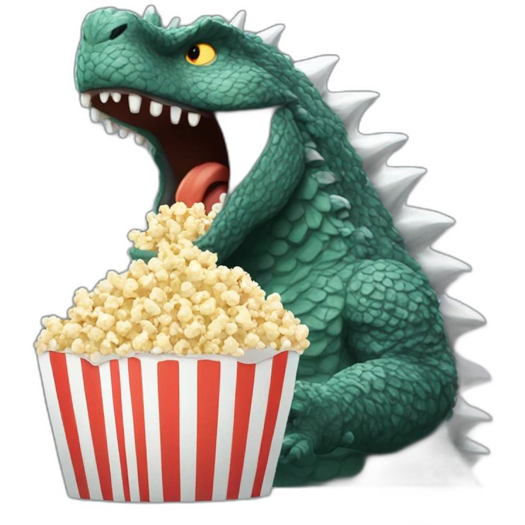 godzilla-eating-popcorn emoji