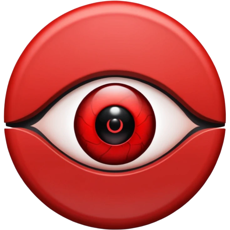 Only the Itachi Uchiha Mangekyo sharingan eye  emoji