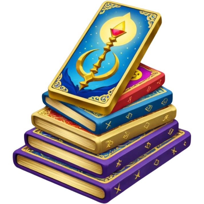 A stack of tarot cards emoji