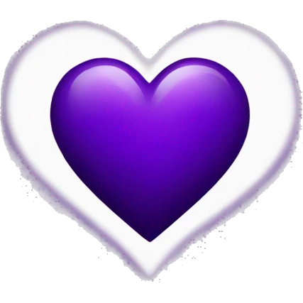 dark purple heart  emoji