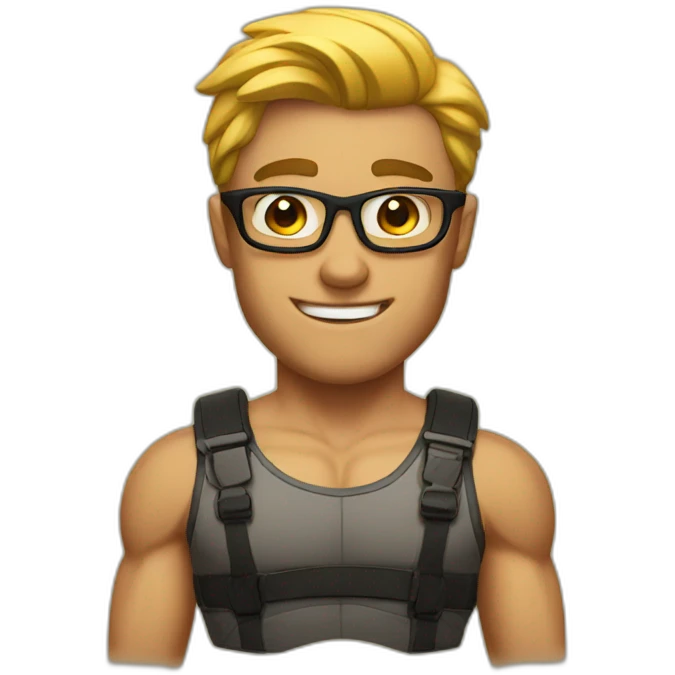 muscular geek emoji
