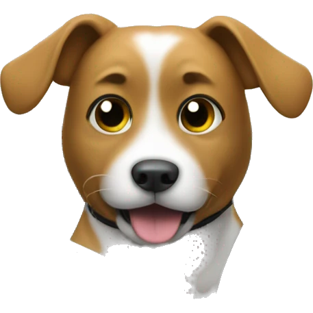 A dog driving a car emoji