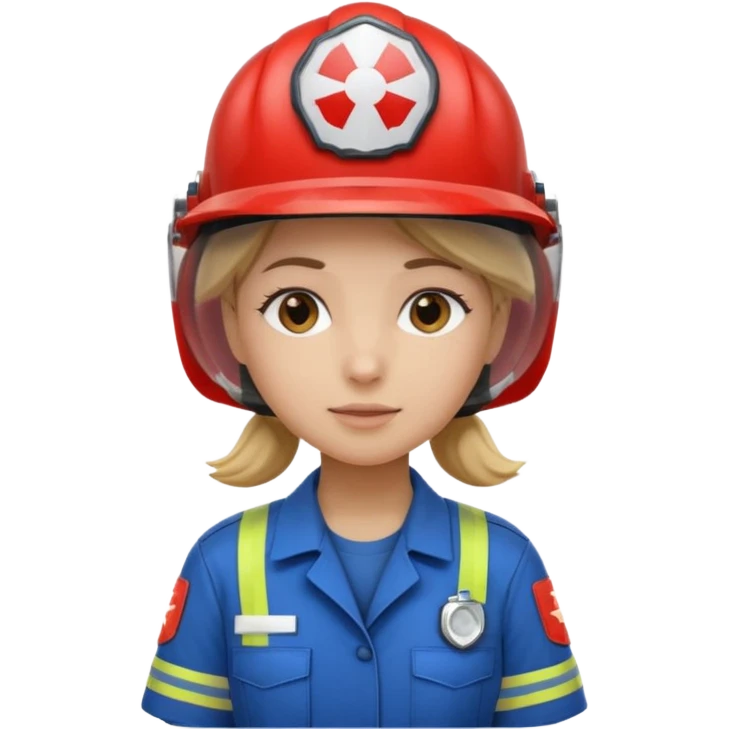 girl emergency worker emoji