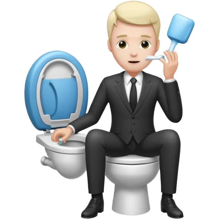 Toilet man emoji