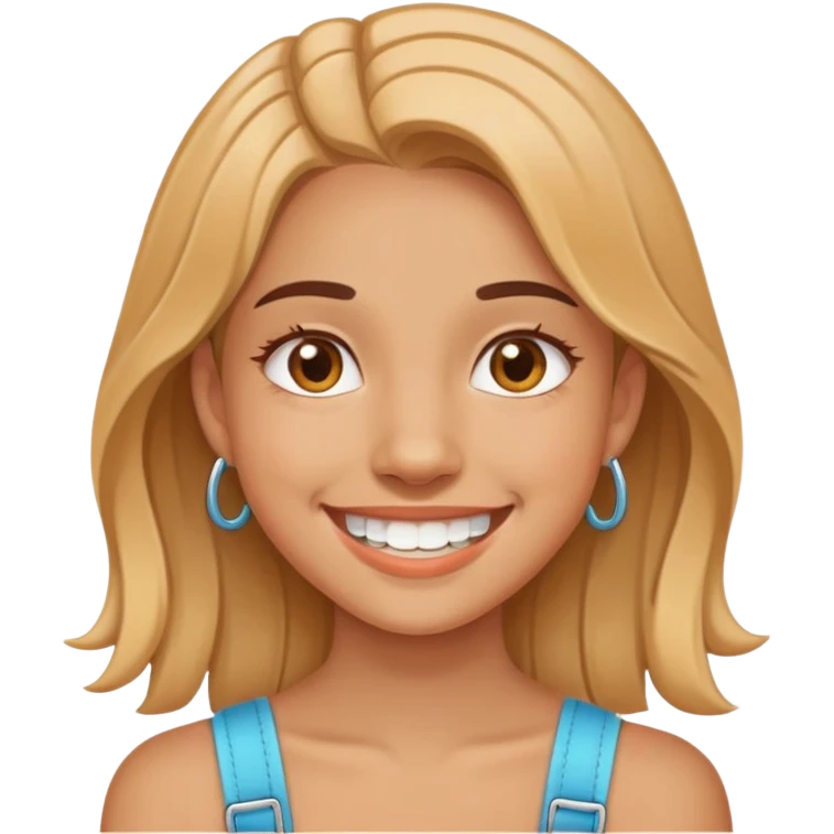 Cara sonriente brackets  emoji
